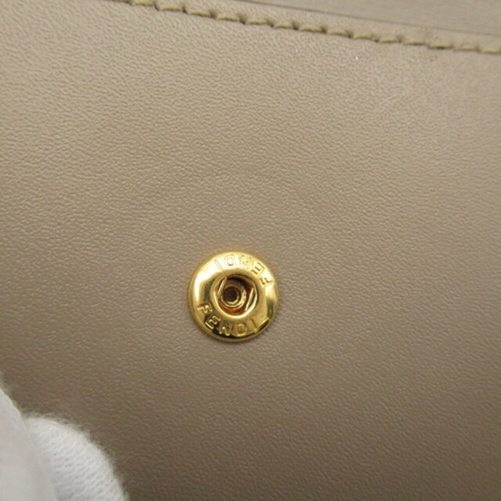 Fendi Compact Tri fold Wallet Exotic Python Leath… - image 9